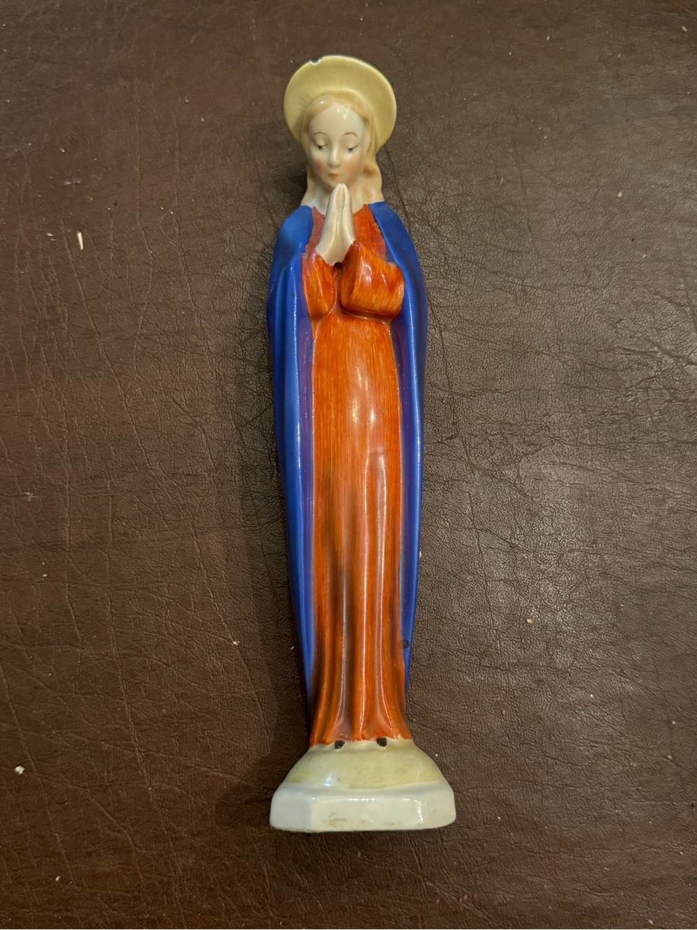 Vintage Goebel Praying Virgin Mary Madonna figurine 9.25 “  - fleabite chip